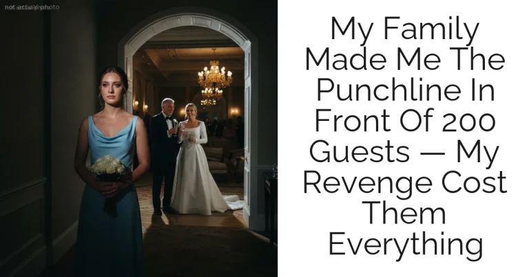 My Family Made Me The Punchline In Front Of 200 Guests — My Revenge Cost Them Everything