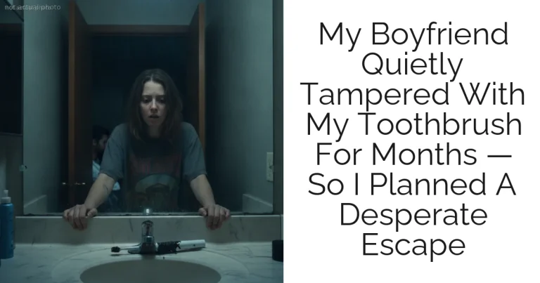 My Boyfriend Quietly Tampered With My Toothbrush For Months — So I Planned A Desperate Escape