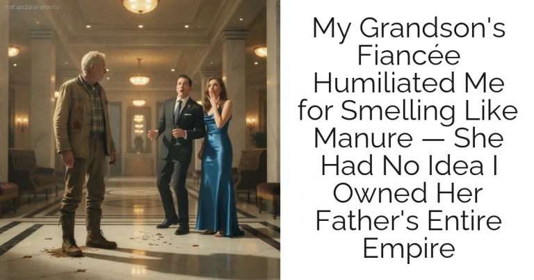 My Grandson's Fiancée Humiliated Me for Smelling Like Manure — She Had No Idea I Owned Her Father's Entire Empire