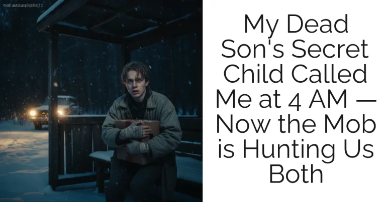 My Dead Son's Secret Child Called Me at 4 AM — Now the Mob is Hunting Us Both