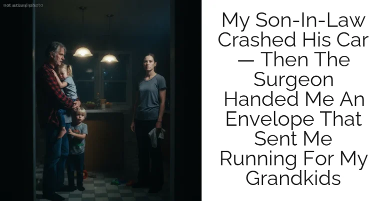 My Son-In-Law Crashed His Car — Then The Surgeon Handed Me An Envelope That Sent Me Running For My Grandkids