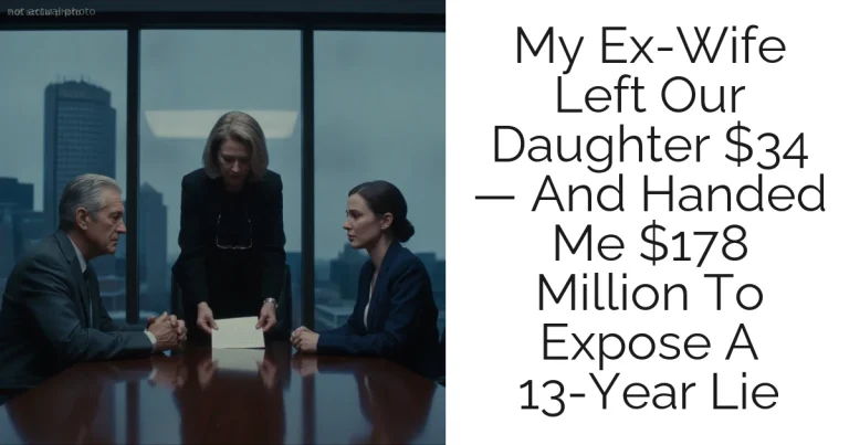 My Ex-Wife Left Our Daughter $34 — And Handed Me $178 Million To Expose A 13-Year Lie