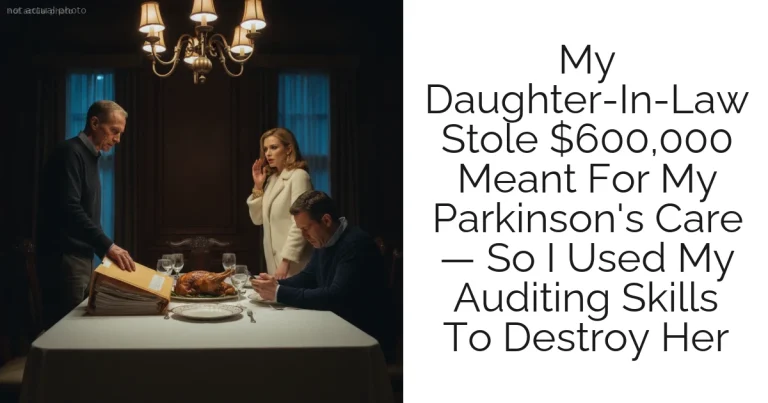 My Daughter-In-Law Stole $600,000 Meant For My Parkinson's Care — So I Used My Auditing Skills To Destroy Her