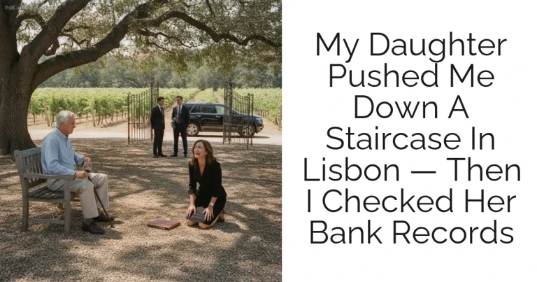 My Daughter Pushed Me Down A Staircase In Lisbon — Then I Checked Her Bank Records