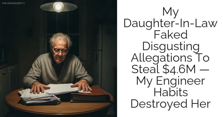 My Daughter-In-Law Faked Disgusting Allegations To Steal $4.6M — My Engineer Habits Destroyed Her