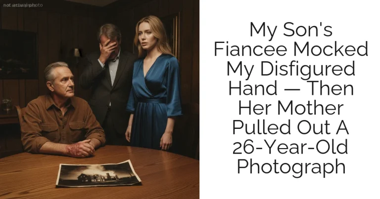 My Son's Fiancee Mocked My Disfigured Hand — Then Her Mother Pulled Out A 26-Year-Old Photograph