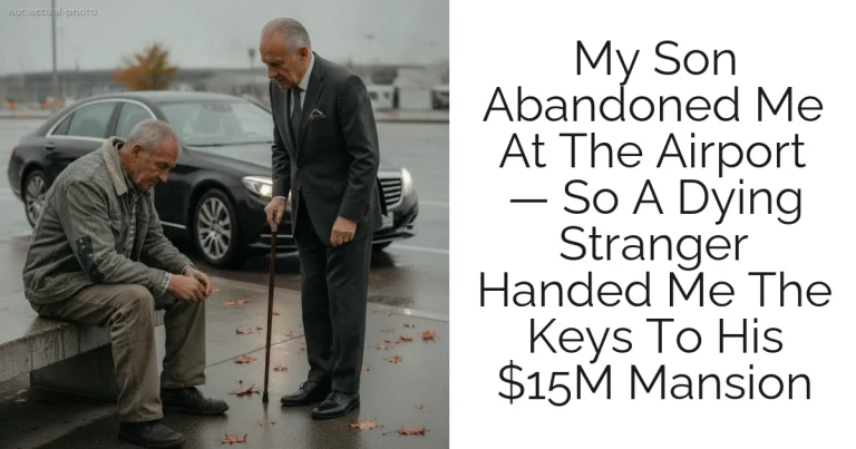 My Son Abandoned Me At The Airport — So A Dying Stranger Handed Me The Keys To His $15M Mansion