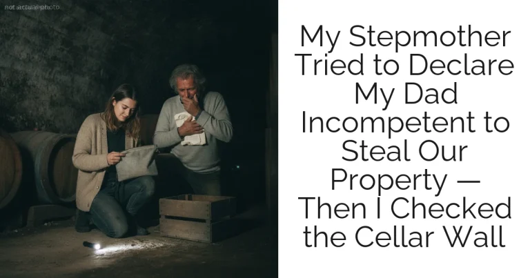 My Stepmother Tried to Declare My Dad Incompetent to Steal Our Property — Then I Checked the Cellar Wall