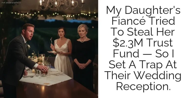 My Daughter's Fiancé Tried To Steal Her $2.3M Trust Fund — So I Set A Trap At Their Wedding Reception.