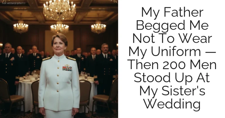 My Father Begged Me Not To Wear My Uniform — Then 200 Men Stood Up At My Sister's Wedding