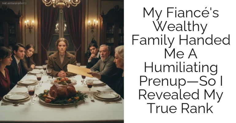 My Fiancé's Wealthy Family Handed Me A Humiliating Prenup—So I Revealed My True Rank