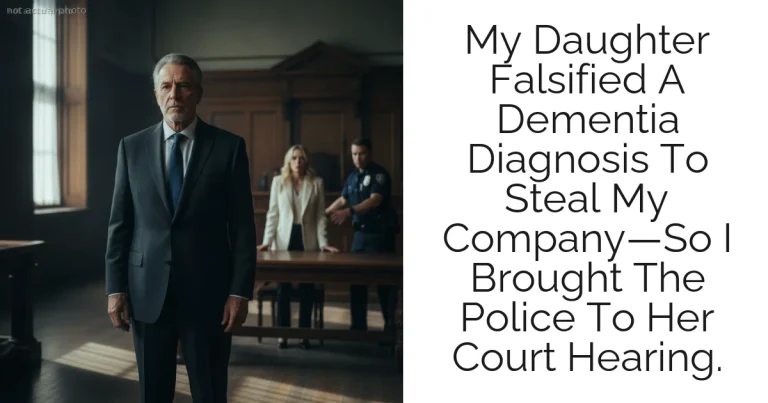 My Daughter Falsified A Dementia Diagnosis To Steal My Company—So I Brought The Police To Her Court Hearing.