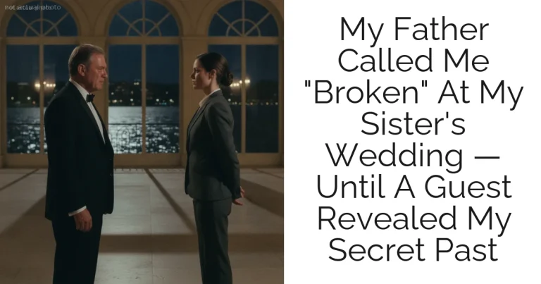 My Father Called Me "Broken" At My Sister's Wedding — Until A Guest Revealed My Secret Past