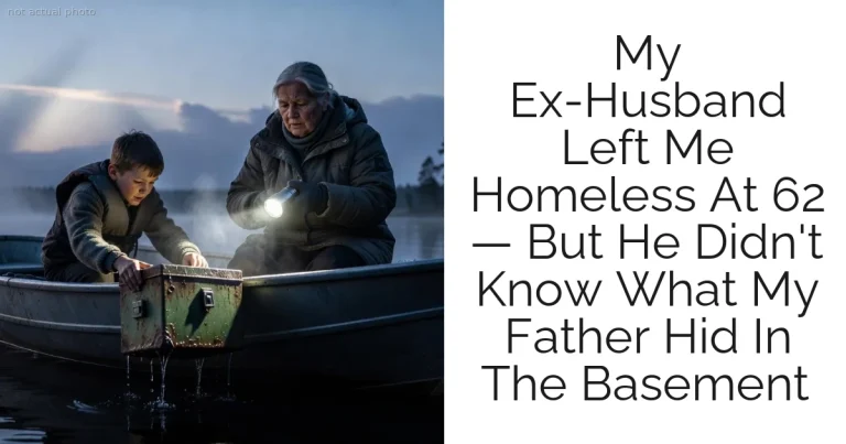 My Ex-Husband Left Me Homeless At 62 — But He Didn't Know What My Father Hid In The Basement