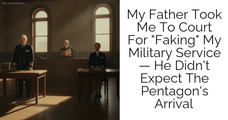 My Father Took Me To Court For "Faking" My Military Service — He Didn't Expect The Pentagon's Arrival