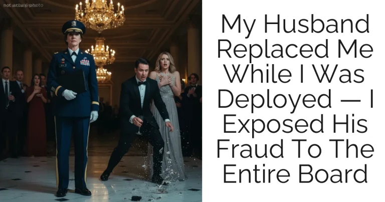 My Husband Replaced Me While I Was Deployed — I Exposed His Fraud To The Entire Board