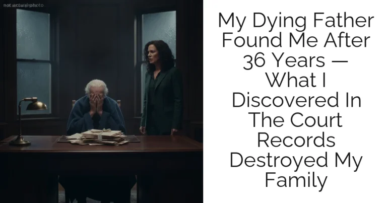 My Dying Father Found Me After 36 Years — What I Discovered In The Court Records Destroyed My Family
