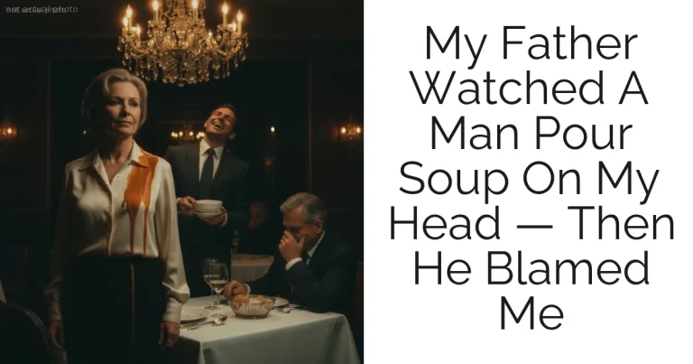 My Father Watched A Man Pour Soup On My Head — Then He Blamed Me