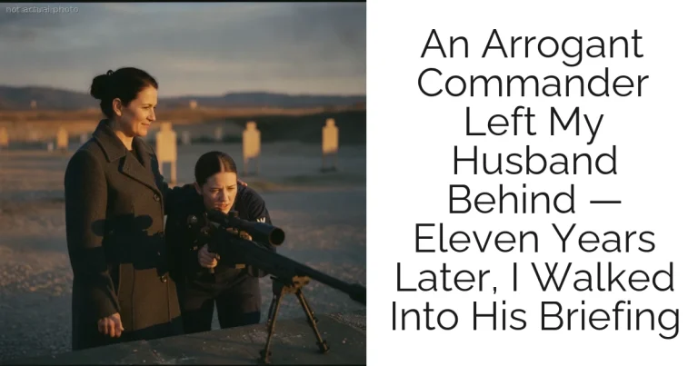 An Arrogant Commander Left My Husband Behind — Eleven Years Later, I Walked Into His Briefing