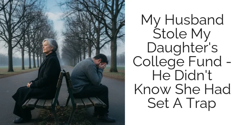 My Husband Stole My Daughter's College Fund - He Didn't Know She Had Set A Trap