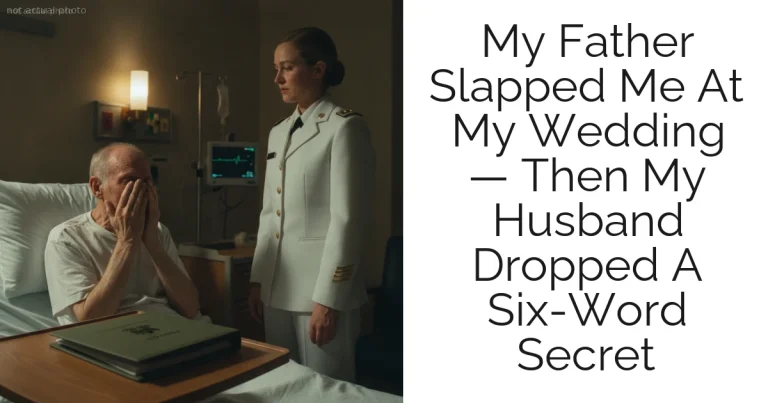My Father Slapped Me At My Wedding — Then My Husband Dropped A Six-Word Secret