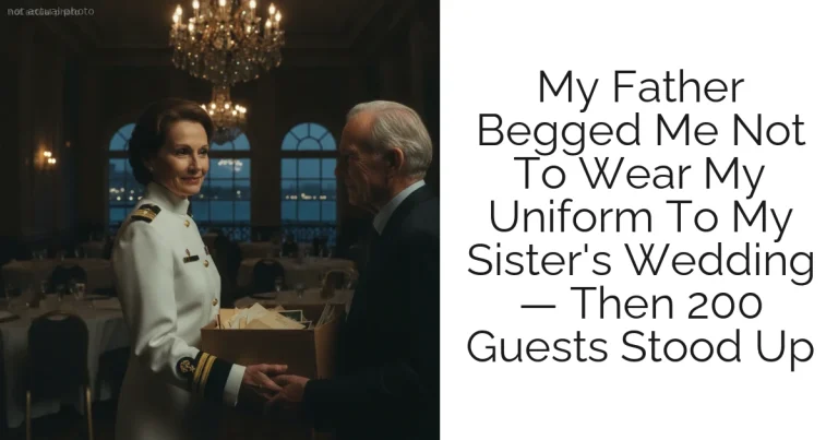 My Father Begged Me Not To Wear My Uniform To My Sister's Wedding — Then 200 Guests Stood Up