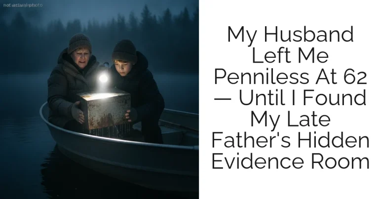 My Husband Left Me Penniless At 62 — Until I Found My Late Father's Hidden Evidence Room