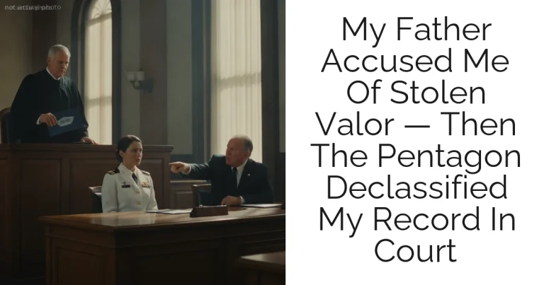 My Father Accused Me Of Stolen Valor — Then The Pentagon Declassified My Record In Court