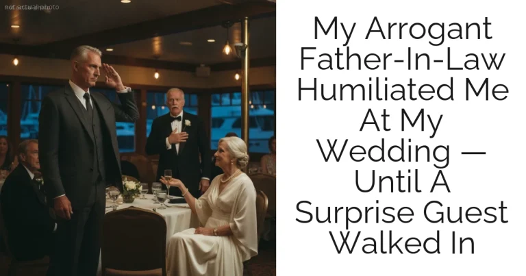 My Arrogant Father-In-Law Humiliated Me At My Wedding — Until A Surprise Guest Walked In
