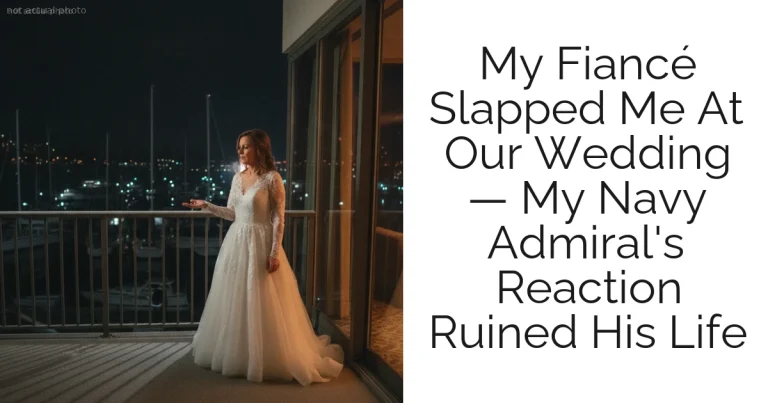 My Fiancé Slapped Me At Our Wedding — My Navy Admiral's Reaction Ruined His Life
