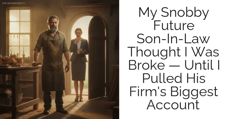 My Snobby Future Son-In-Law Thought I Was Broke — Until I Pulled His Firm's Biggest Account