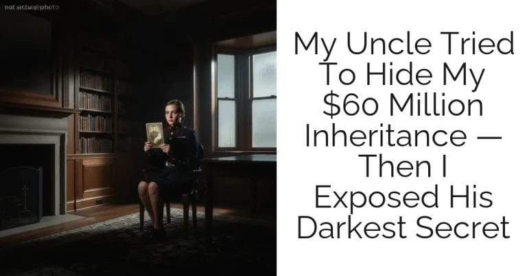 My Uncle Tried To Hide My $60 Million Inheritance — Then I Exposed His Darkest Secret