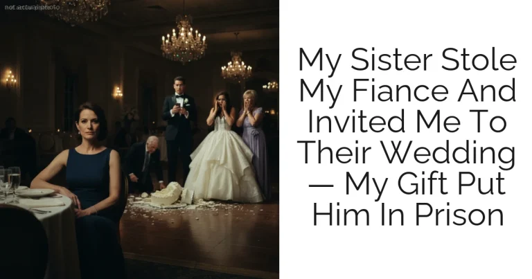 My Sister Stole My Fiance And Invited Me To Their Wedding — My Gift Put Him In Prison