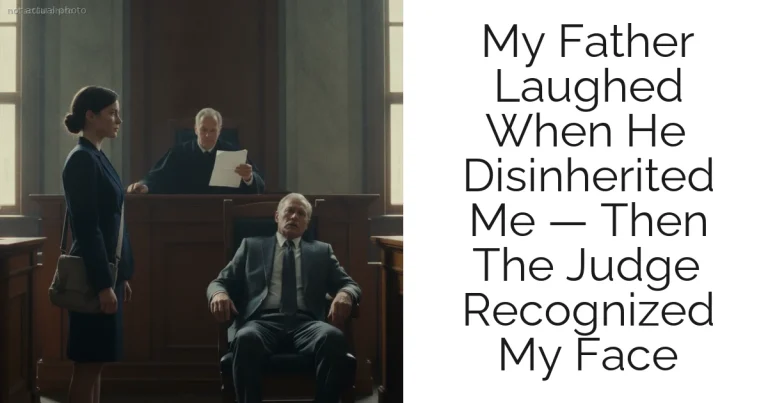 My Father Laughed When He Disinherited Me — Then The Judge Recognized My Face