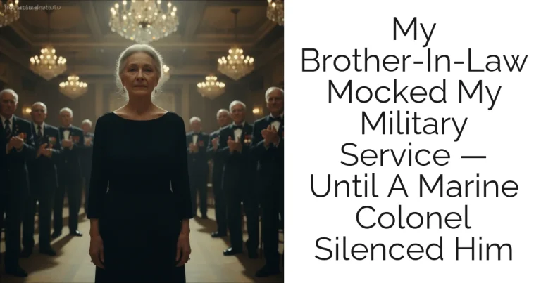 My Brother-In-Law Mocked My Military Service — Until A Marine Colonel Silenced Him