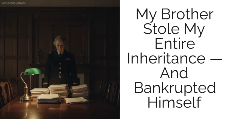 My Brother Stole My Entire Inheritance — And Bankrupted Himself