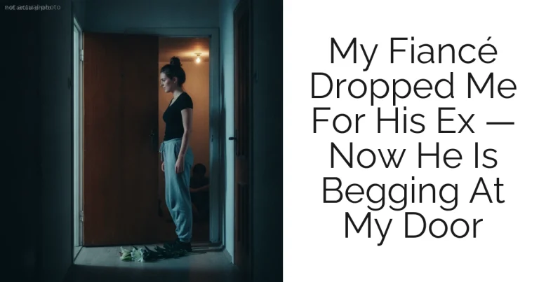 My Fiancé Dropped Me For His Ex — Now He Is Begging At My Door