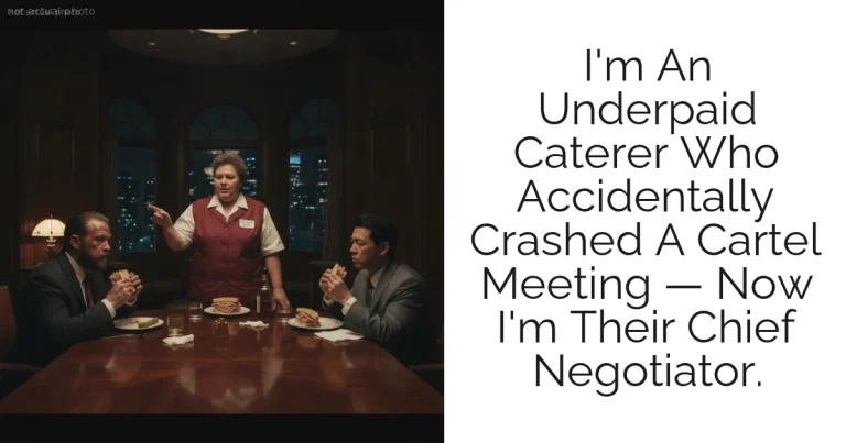 I'm An Underpaid Caterer Who Accidentally Crashed A Cartel Meeting — Now I'm Their Chief Negotiator.