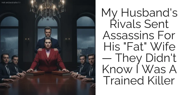 My Husband's Rivals Sent Assassins For His "Fat" Wife — They Didn't Know I Was A Trained Killer