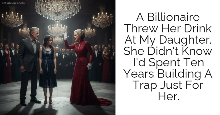 A Billionaire Threw Her Drink At My Daughter. She Didn't Know I'd Spent Ten Years Building A Trap Just For Her.
