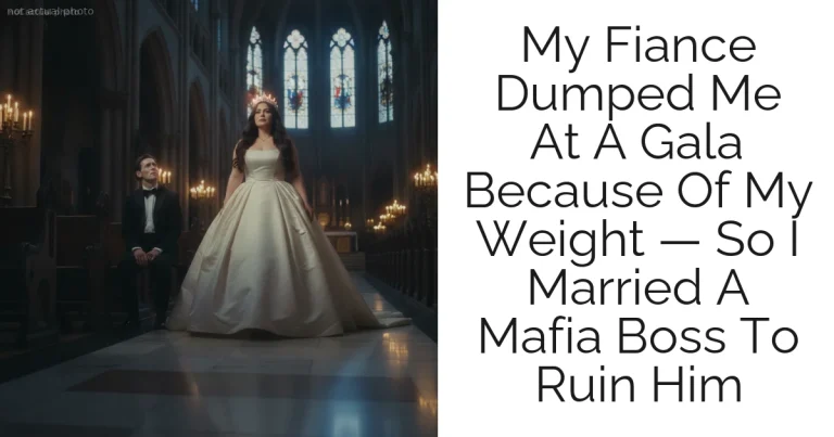 My Fiance Dumped Me At A Gala Because Of My Weight — So I Married A Mafia Boss To Ruin Him