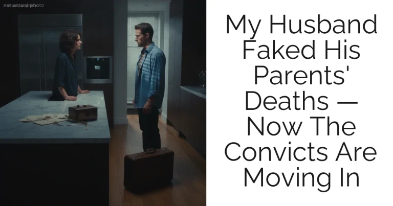 My Husband Faked His Parents' Deaths — Now The Convicts Are Moving In
