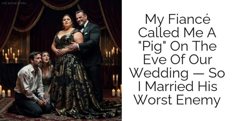 My Fiancé Called Me A "Pig" On The Eve Of Our Wedding — So I Married His Worst Enemy