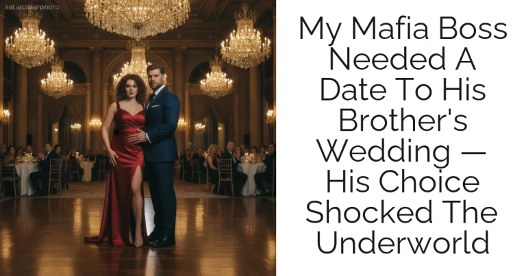 My Mafia Boss Needed A Date To His Brother's Wedding — His Choice Shocked The Underworld