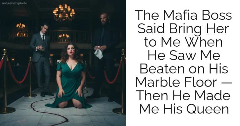 The Mafia Boss Said Bring Her to Me When He Saw Me Beaten on His Marble Floor — Then He Made Me His Queen