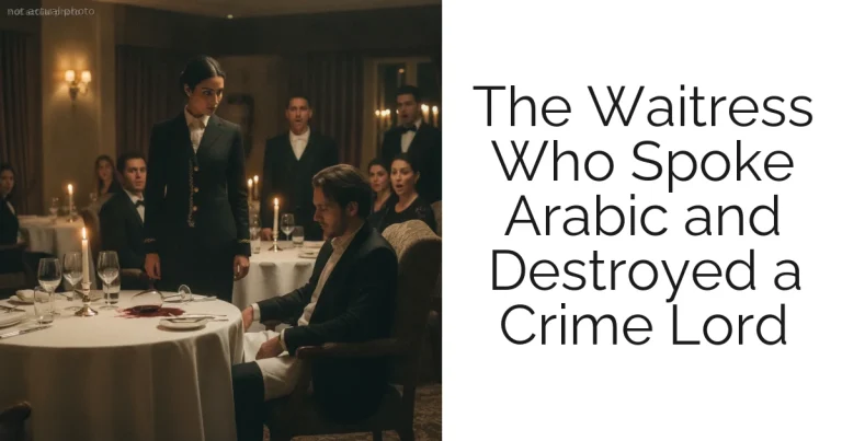 The Waitress Who Spoke Arabic and Destroyed a Crime Lord