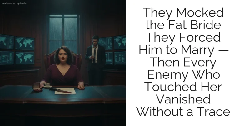 They Mocked the Fat Bride They Forced Him to Marry — Then Every Enemy Who Touched Her Vanished Without a Trace