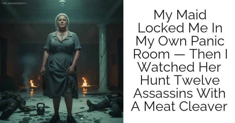 My Maid Locked Me In My Own Panic Room — Then I Watched Her Hunt Twelve Assassins With A Meat Cleaver