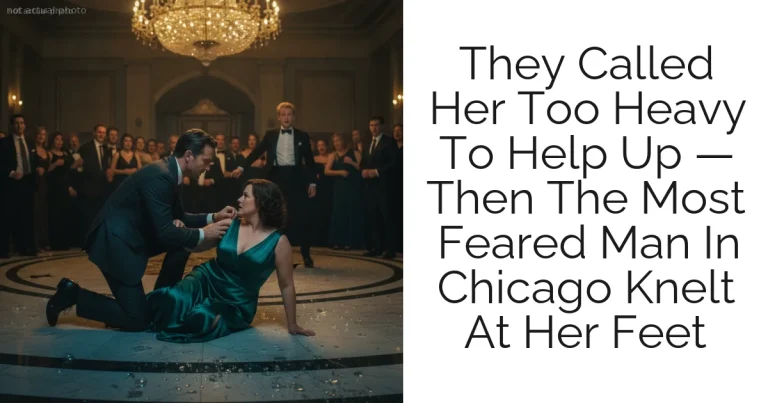 They Called Her Too Heavy To Help Up — Then The Most Feared Man In Chicago Knelt At Her Feet