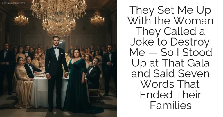They Set Me Up With the Woman They Called a Joke to Destroy Me — So I Stood Up at That Gala and Said Seven Words That Ended Their Families